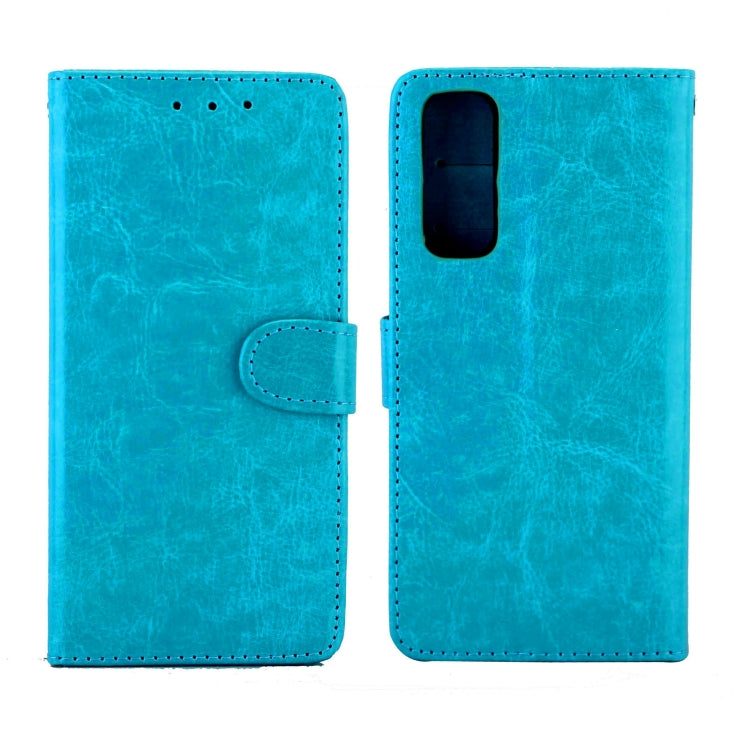 For OPPO Realme 7/Narzo 20 Pro Crazy Horse Texture Leather Horizontal Flip Protective Case with Holder & Card Slots & Wallet & Photo Frame