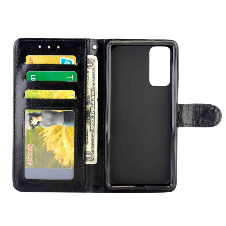 For OPPO Realme 7 Pro Crazy Horse Texture Leather Horizontal Flip Protective Case with Holder & Card Slots & Wallet & Photo Frame