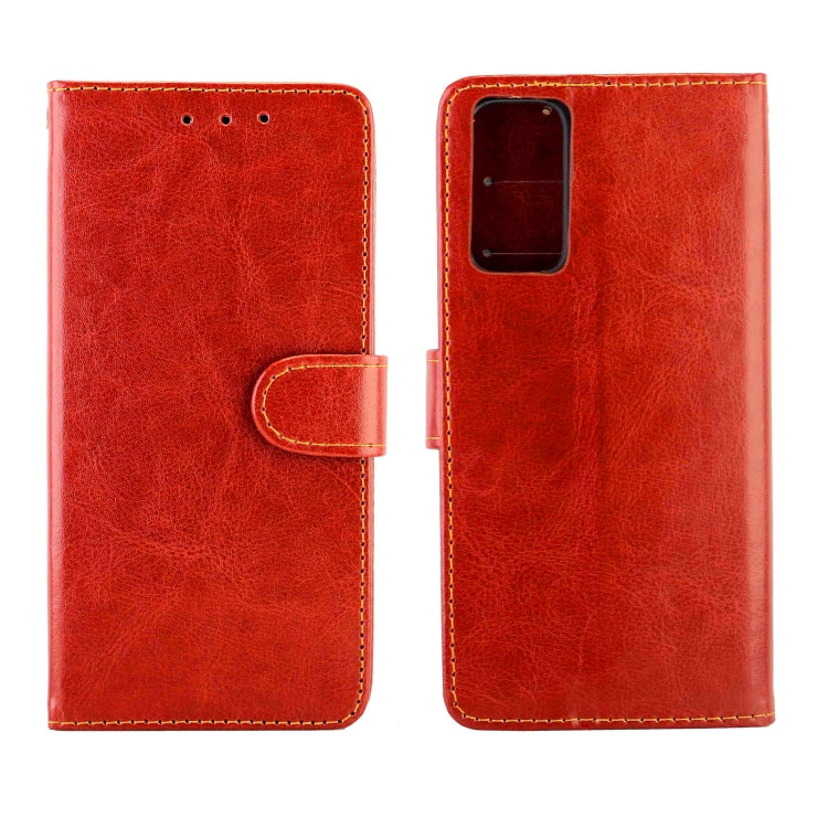 For OPPO Realme 7 Pro Crazy Horse Texture Leather Horizontal Flip Protective Case with Holder & Card Slots & Wallet & Photo Frame