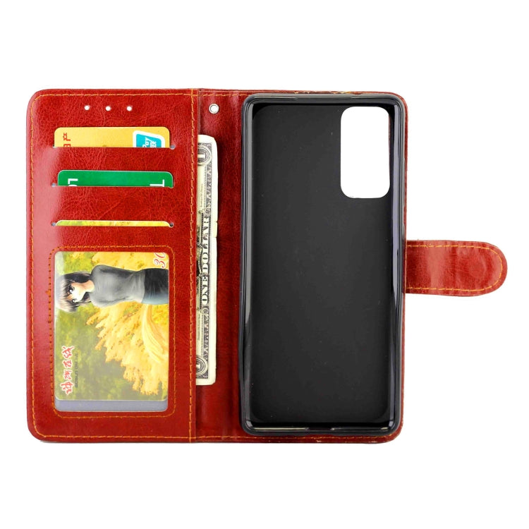 For OPPO Realme 7 Pro Crazy Horse Texture Leather Horizontal Flip Protective Case with Holder & Card Slots & Wallet & Photo Frame