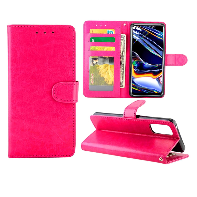 For OPPO Realme 7 Pro Crazy Horse Texture Leather Horizontal Flip Protective Case with Holder & Card Slots & Wallet & Photo Frame