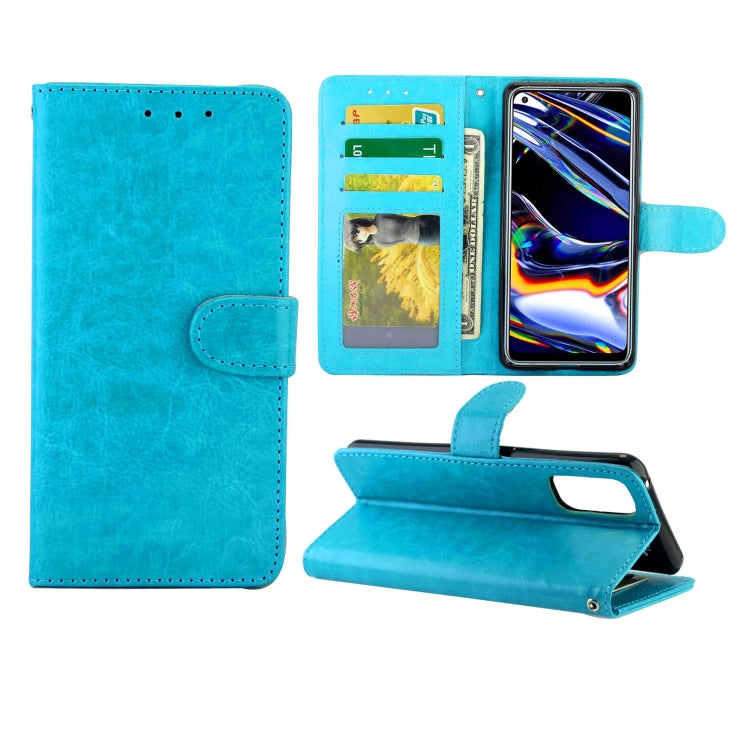 For OPPO Realme 7 Pro Crazy Horse Texture Leather Horizontal Flip Protective Case with Holder & Card Slots & Wallet & Photo Frame