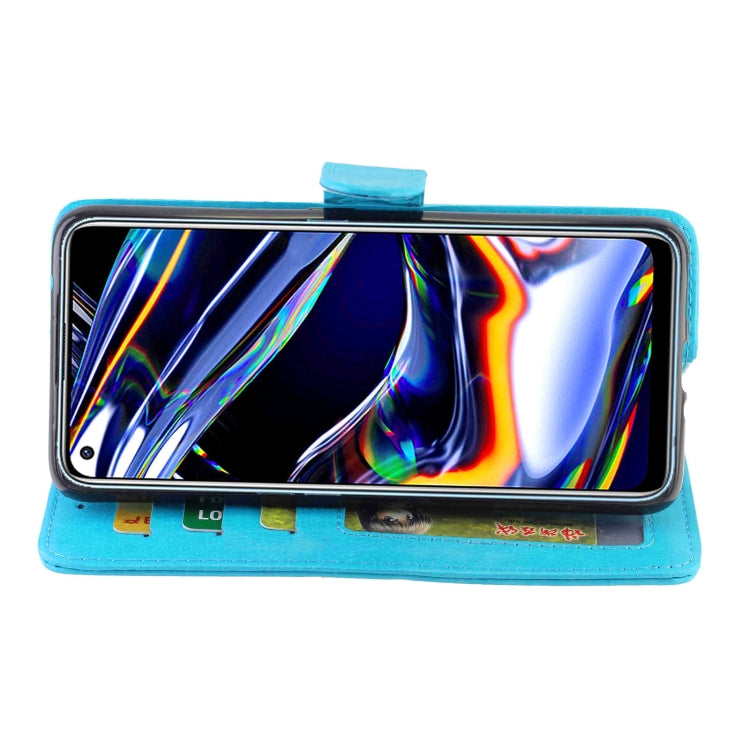 For OPPO Realme 7 Pro Crazy Horse Texture Leather Horizontal Flip Protective Case with Holder & Card Slots & Wallet & Photo Frame