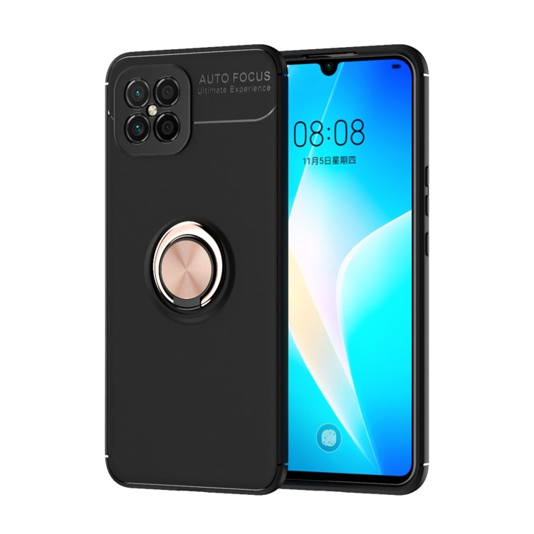 For Huawei Nova 8se Metal Ring Holder 360 Degree Rotating TPU Case