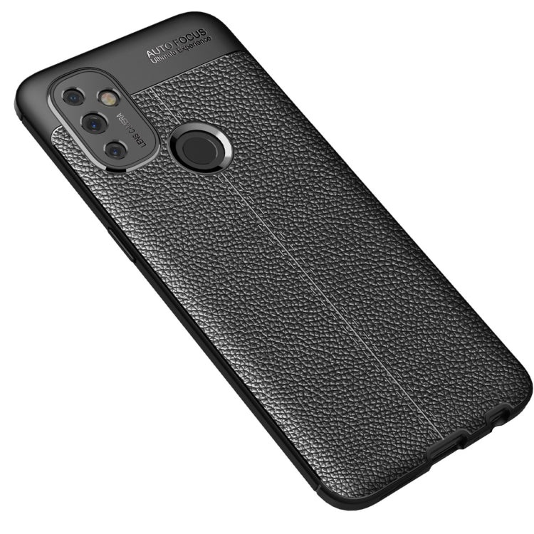 For OnePlus N100 Litchi Texture TPU Shockproof Case