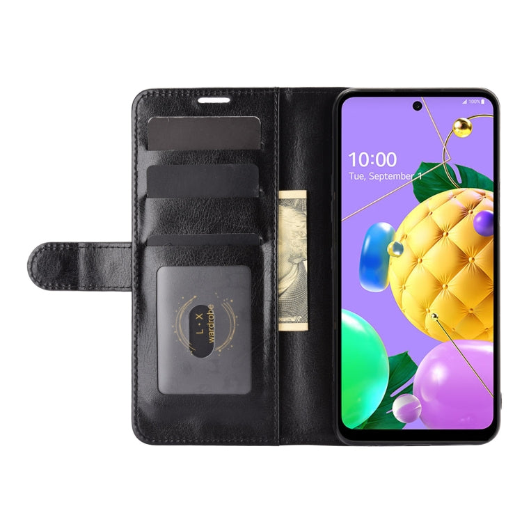 For LG K52 R64 Texture Single Horizontal Flip Protective Case with Holder & Card Slots & Wallet& Photo Frame