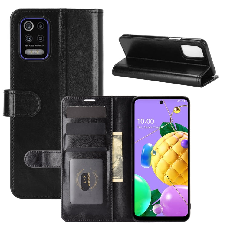 For LG K52 R64 Texture Single Horizontal Flip Protective Case with Holder & Card Slots & Wallet& Photo Frame