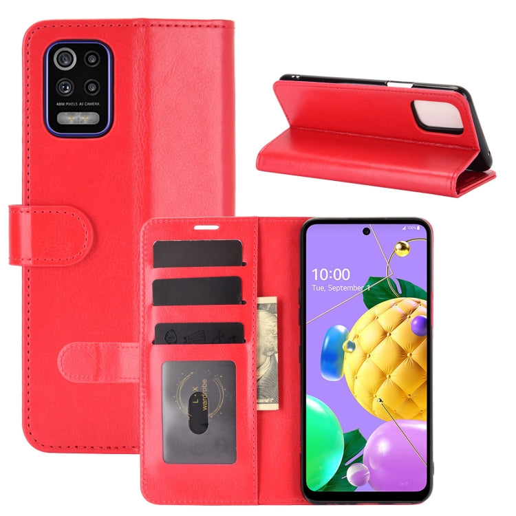 For LG K52 R64 Texture Single Horizontal Flip Protective Case with Holder & Card Slots & Wallet& Photo Frame