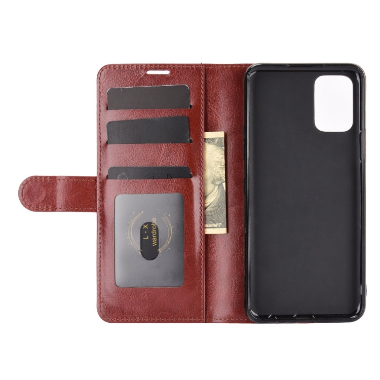 For LG K52 R64 Texture Single Horizontal Flip Protective Case with Holder & Card Slots & Wallet& Photo Frame