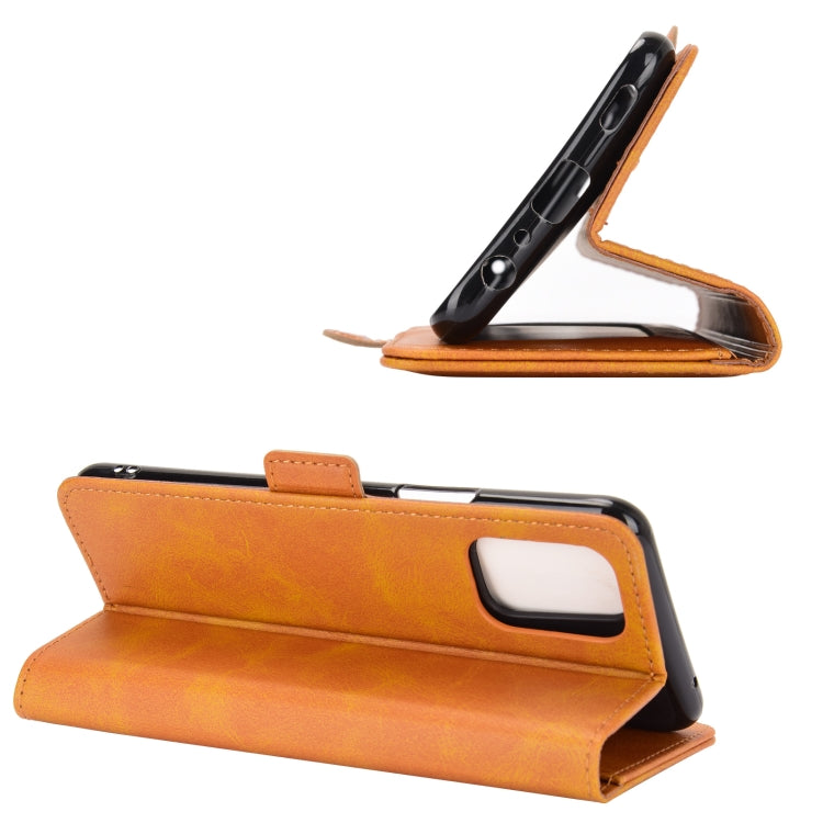 For LG K52 Dual-side Magnetic Buckle Horizontal Flip Leather Case with Holder & Card Slots & Wallet