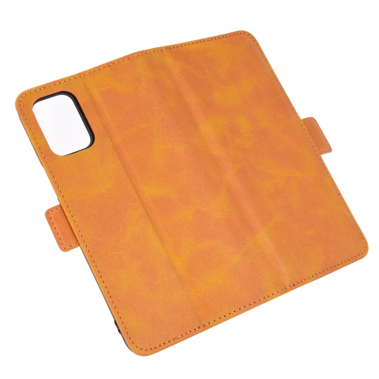 For LG K52 Dual-side Magnetic Buckle Horizontal Flip Leather Case with Holder & Card Slots & Wallet