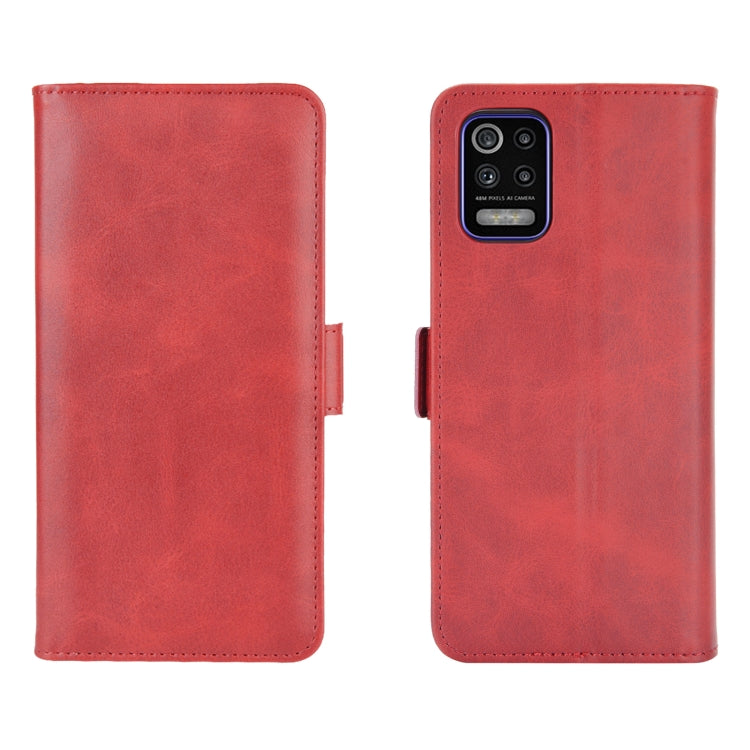 For LG K52 Dual-side Magnetic Buckle Horizontal Flip Leather Case with Holder & Card Slots & Wallet