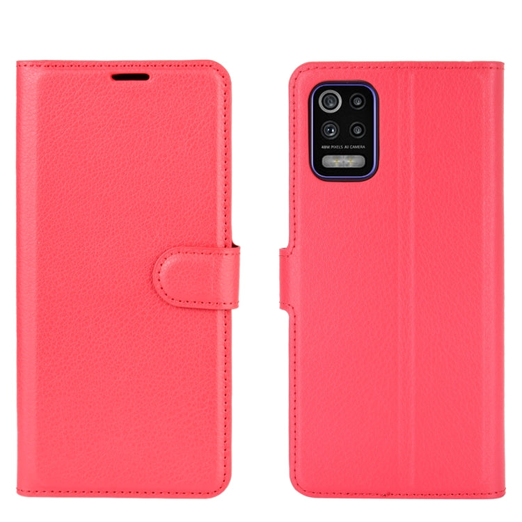 For LG K52 Litchi Texture Horizontal Flip Protective Case with Holder & Card Slots & Wallet