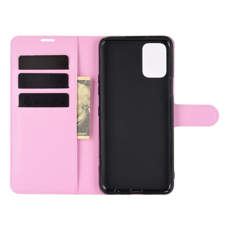 For LG K52 Litchi Texture Horizontal Flip Protective Case with Holder & Card Slots & Wallet