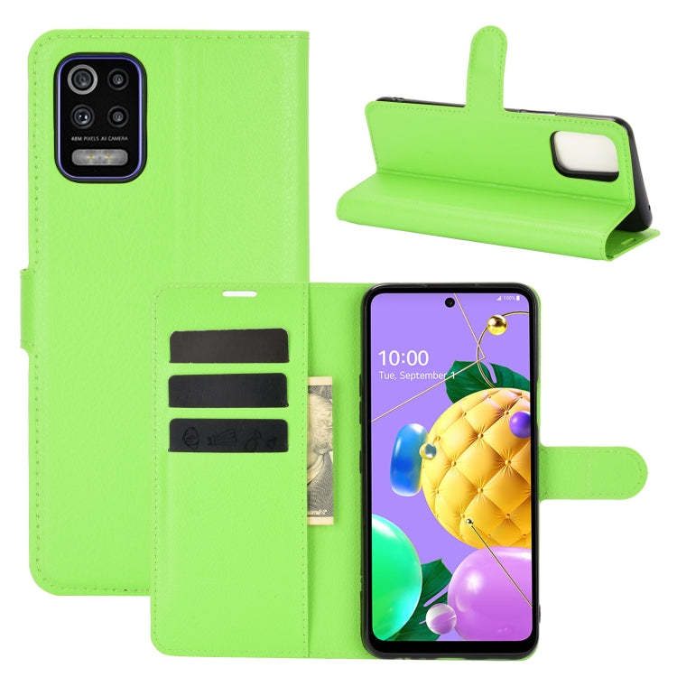 For LG K52 Litchi Texture Horizontal Flip Protective Case with Holder & Card Slots & Wallet