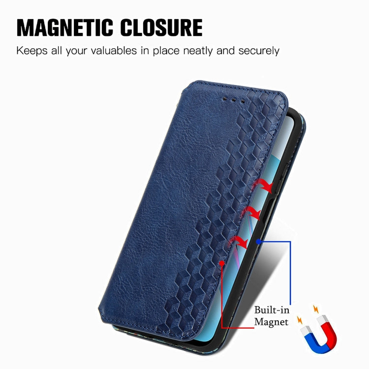 For Xiaomi Mi 10T Lite 5G Cubic Grid Pressed Horizontal Flip Magnetic PU Leather Case with Holder & Card Slots & Wallet