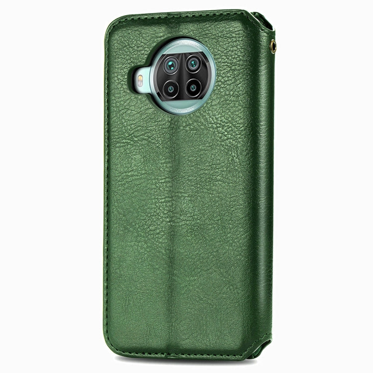 For Xiaomi Mi 10T Lite 5G Cubic Grid Pressed Horizontal Flip Magnetic PU Leather Case with Holder & Card Slots & Wallet