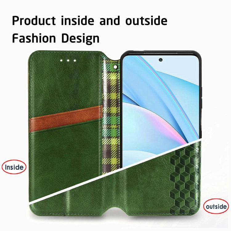 For Xiaomi Mi 10T Lite 5G Cubic Grid Pressed Horizontal Flip Magnetic PU Leather Case with Holder & Card Slots & Wallet