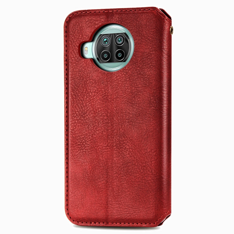 For Xiaomi Mi 10T Lite 5G Cubic Grid Pressed Horizontal Flip Magnetic PU Leather Case with Holder & Card Slots & Wallet