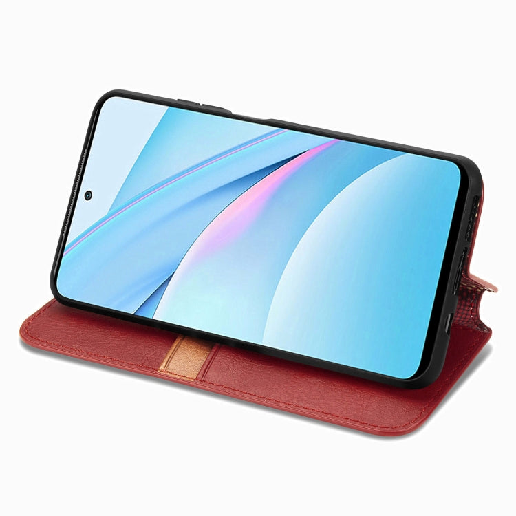 For Xiaomi Mi 10T Lite 5G Cubic Grid Pressed Horizontal Flip Magnetic PU Leather Case with Holder & Card Slots & Wallet