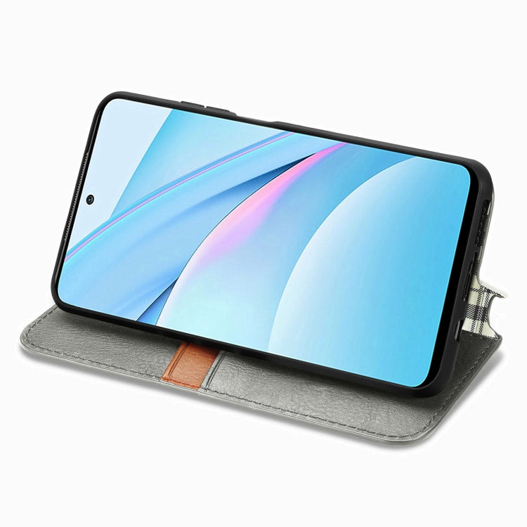 For Xiaomi Mi 10T Lite 5G Cubic Grid Pressed Horizontal Flip Magnetic PU Leather Case with Holder & Card Slots & Wallet