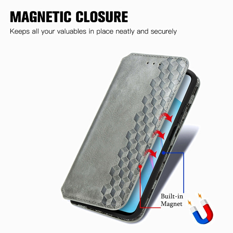 For Xiaomi Mi 10T Lite 5G Cubic Grid Pressed Horizontal Flip Magnetic PU Leather Case with Holder & Card Slots & Wallet