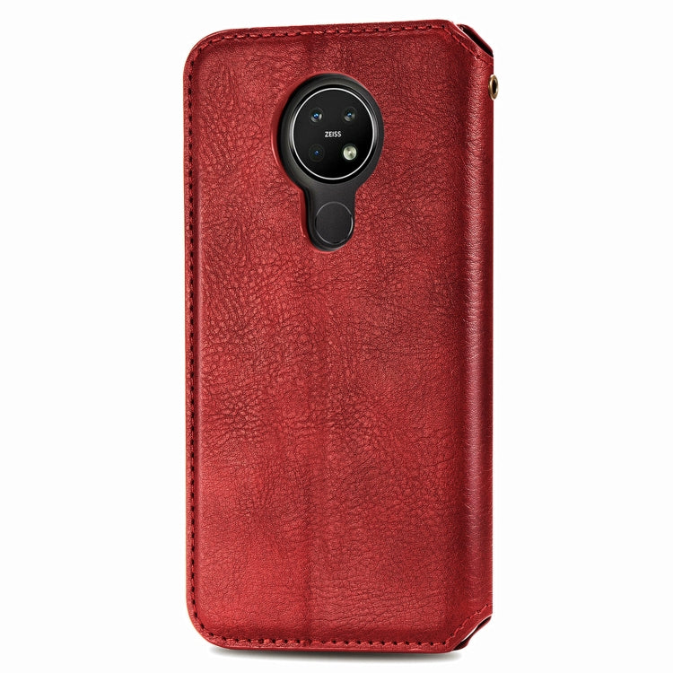 For Nokia 3.4 Cubic Grid Pressed Horizontal Flip Magnetic PU Leather Case with Holder & Card Slots & Wallet