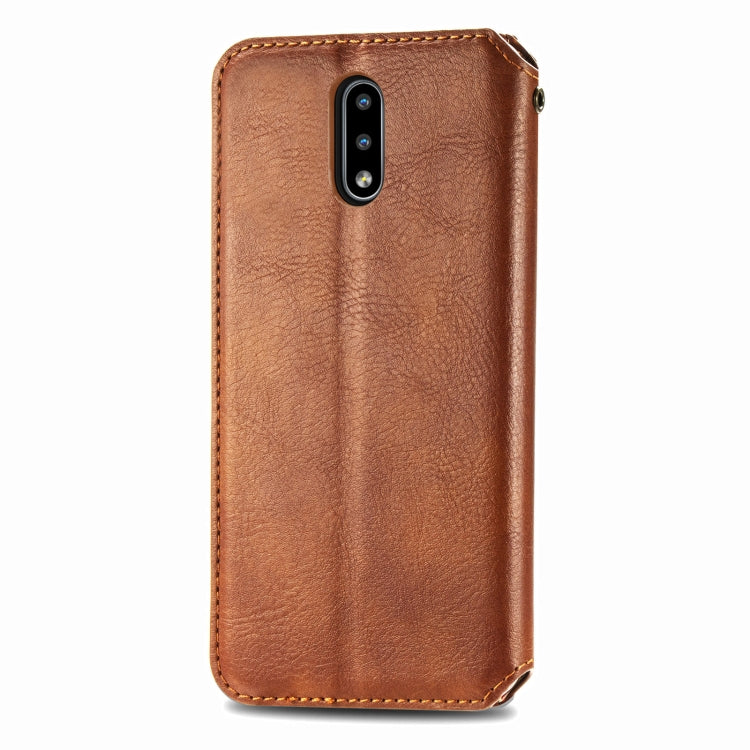 For Nokia 2.3 Cubic Grid Pressed Horizontal Flip Magnetic PU Leather Case with Holder & Card Slots & Wallet