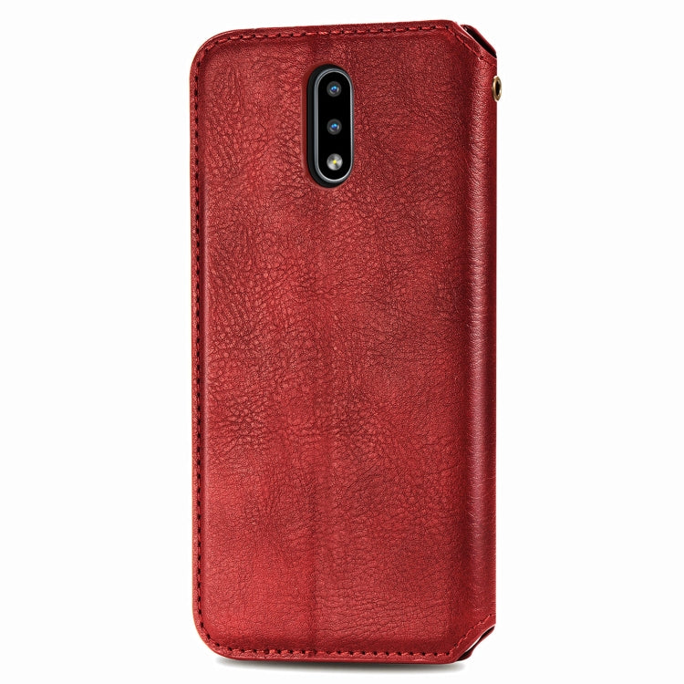 For Nokia 2.3 Cubic Grid Pressed Horizontal Flip Magnetic PU Leather Case with Holder & Card Slots & Wallet