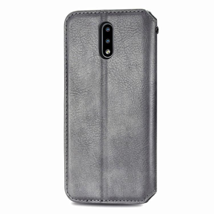 For Nokia 2.3 Cubic Grid Pressed Horizontal Flip Magnetic PU Leather Case with Holder & Card Slots & Wallet