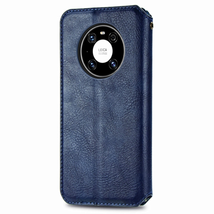 For Huawei Mate 40 Cubic Grid Pressed Horizontal Flip Magnetic PU Leather Case with Holder & Card Slots & Wallet