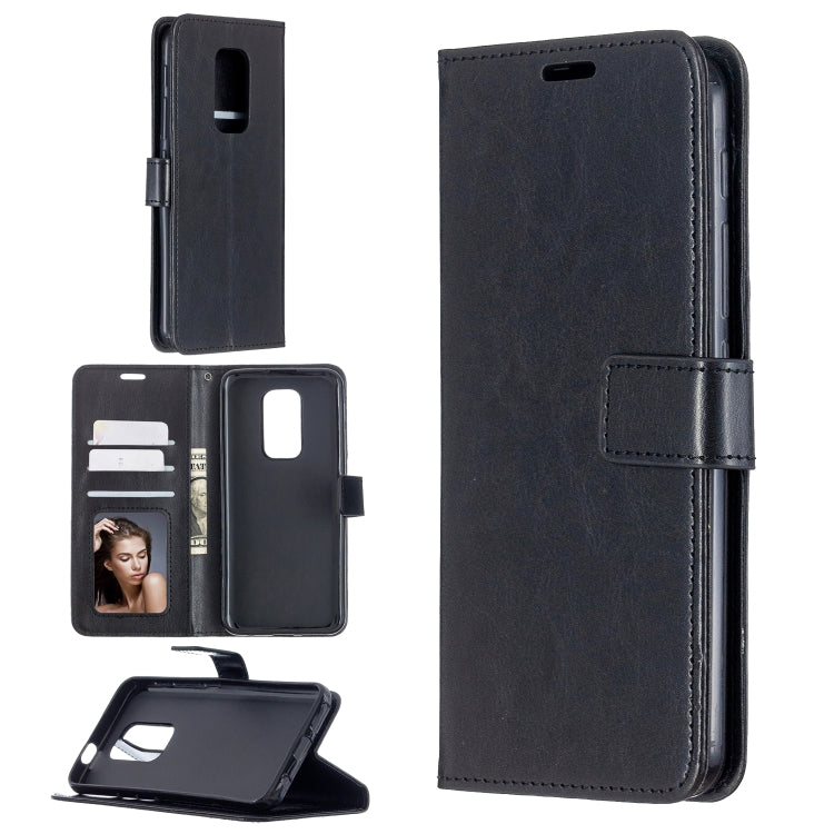For Motorola MOTO G9 Play Crazy Horse Texture Horizontal Flip Leather Case with Holder & Card Slots & Wallet & Photo Frame