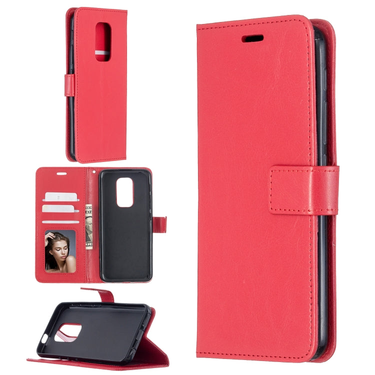 For Motorola MOTO G9 Play Crazy Horse Texture Horizontal Flip Leather Case with Holder & Card Slots & Wallet & Photo Frame