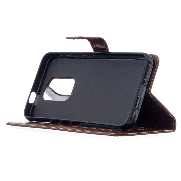 For Motorola MOTO G9 Play Crazy Horse Texture Horizontal Flip Leather Case with Holder & Card Slots & Wallet & Photo Frame