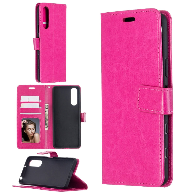 For Sony Xperia 5 II Crazy Horse Texture Horizontal Flip Leather Case with Holder & Card Slots & Wallet & Photo Frame