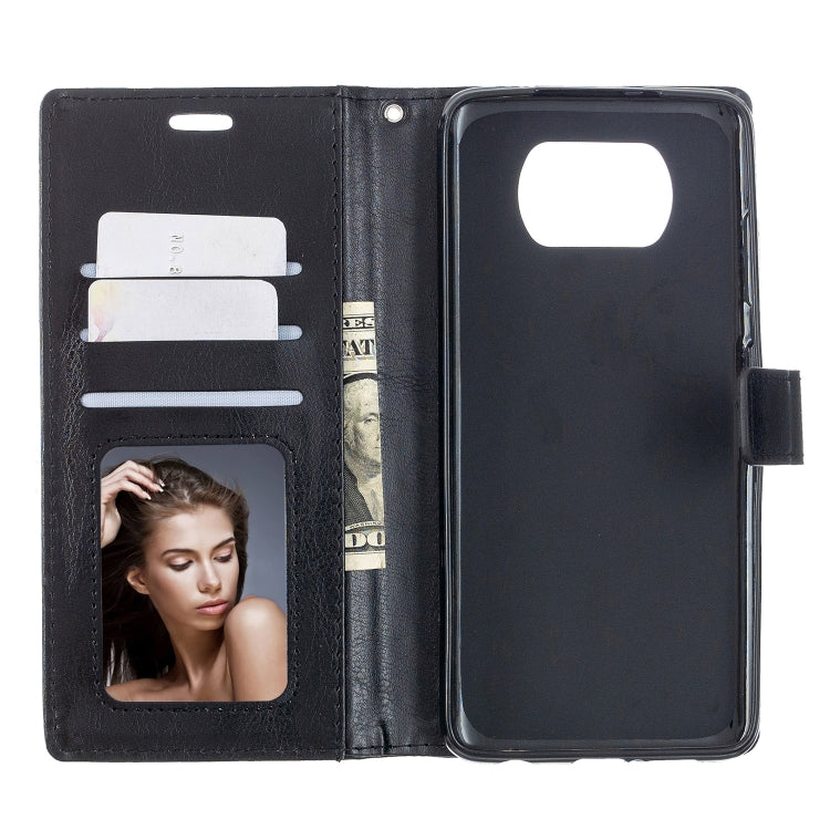 For Xiaomi Poco X3 NFC Crazy Horse Texture Horizontal Flip Leather Case with Holder & Card Slots & Wallet & Photo Frame