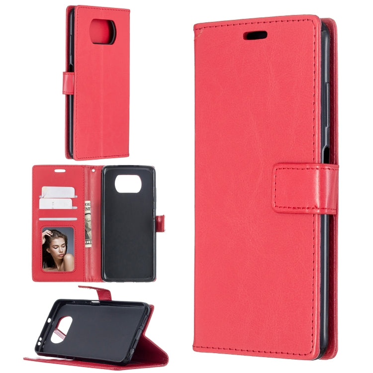 For Xiaomi Poco X3 NFC Crazy Horse Texture Horizontal Flip Leather Case with Holder & Card Slots & Wallet & Photo Frame