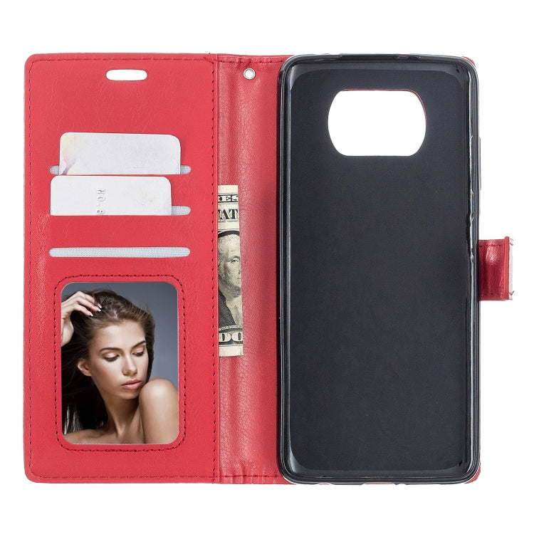 For Xiaomi Poco X3 NFC Crazy Horse Texture Horizontal Flip Leather Case with Holder & Card Slots & Wallet & Photo Frame