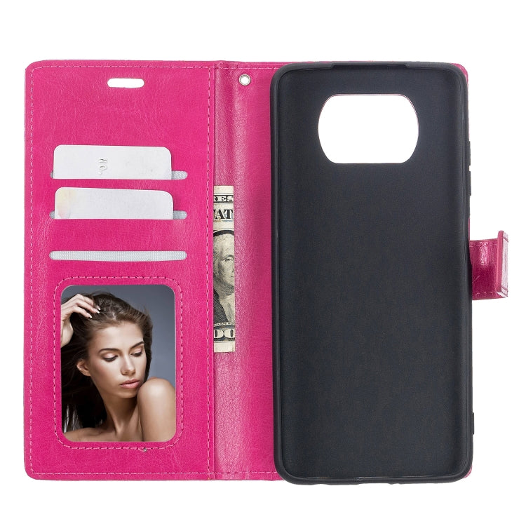 For Xiaomi Poco X3 NFC Crazy Horse Texture Horizontal Flip Leather Case with Holder & Card Slots & Wallet & Photo Frame