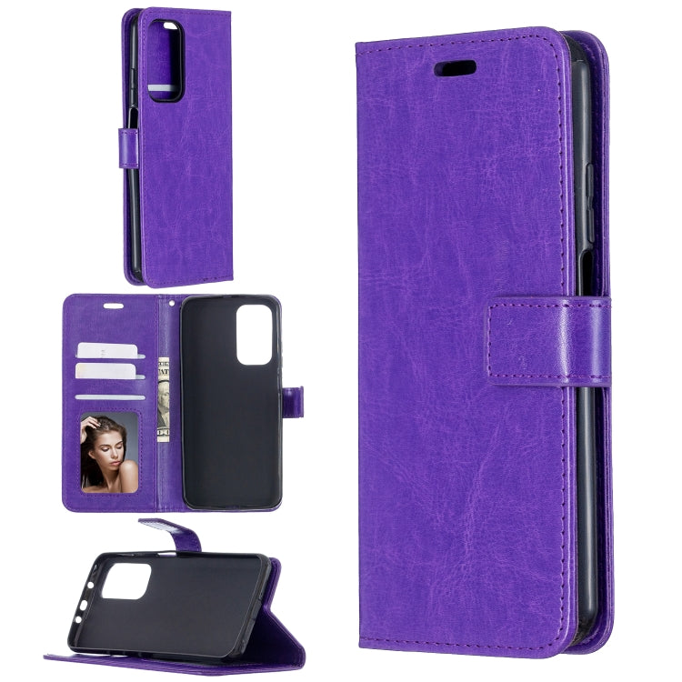 For Xiaomi Mi 10T Pro Crazy Horse Texture Horizontal Flip Leather Case with Holder & Card Slots & Wallet & Photo Frame