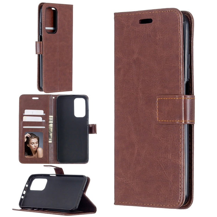 For Xiaomi Mi 10T Pro Crazy Horse Texture Horizontal Flip Leather Case with Holder & Card Slots & Wallet & Photo Frame