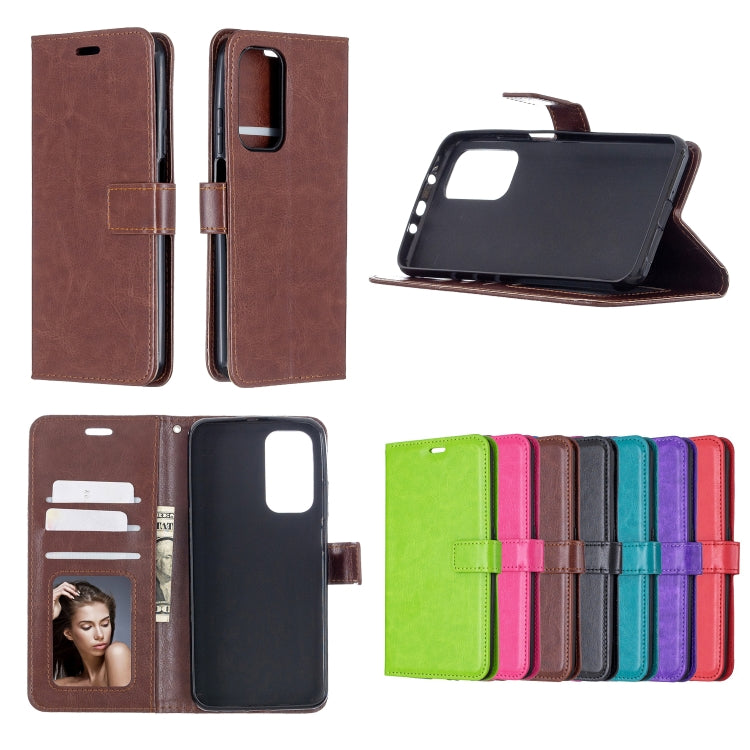 For Xiaomi Mi 10T Pro Crazy Horse Texture Horizontal Flip Leather Case with Holder & Card Slots & Wallet & Photo Frame