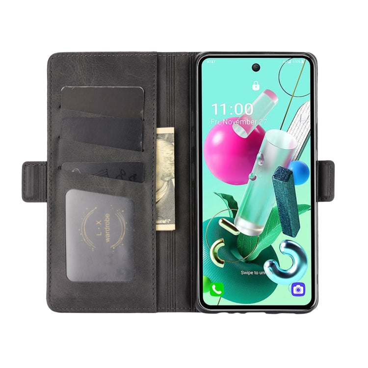 For LG K92 5G Dual-side Magnetic Buckle Horizontal Flip Leather Case with Holder & Card Slots & Wallet