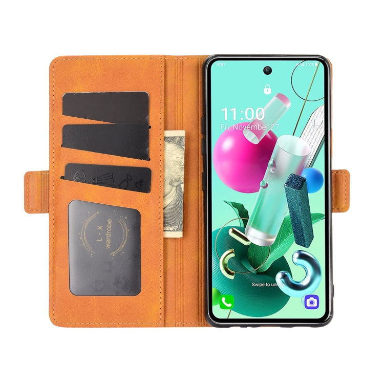 For LG K92 5G Dual-side Magnetic Buckle Horizontal Flip Leather Case with Holder & Card Slots & Wallet