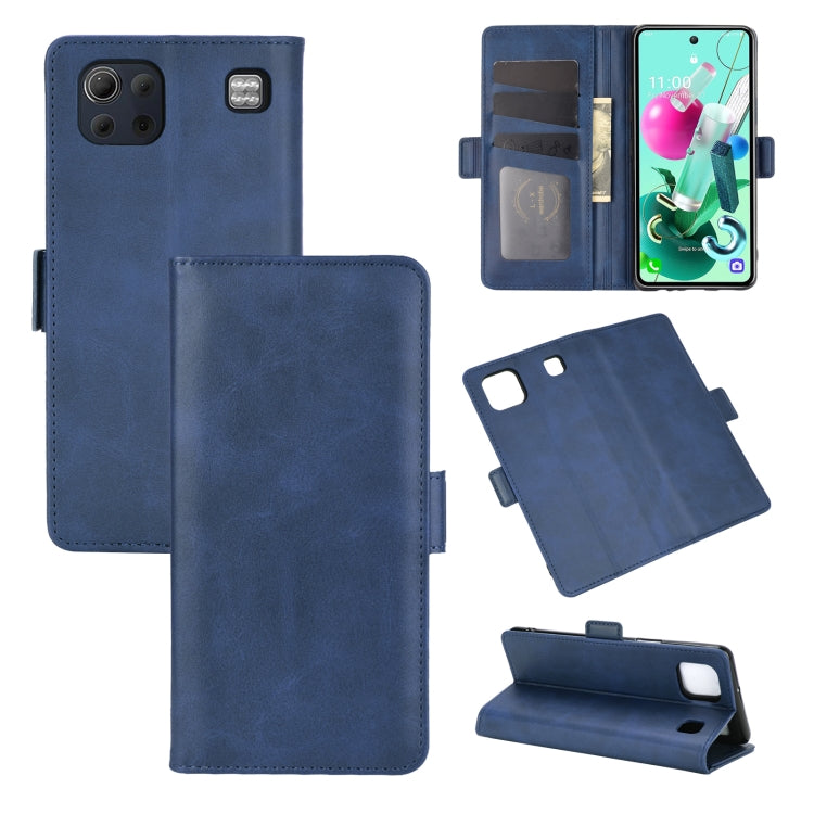 For LG K92 5G Dual-side Magnetic Buckle Horizontal Flip Leather Case with Holder & Card Slots & Wallet