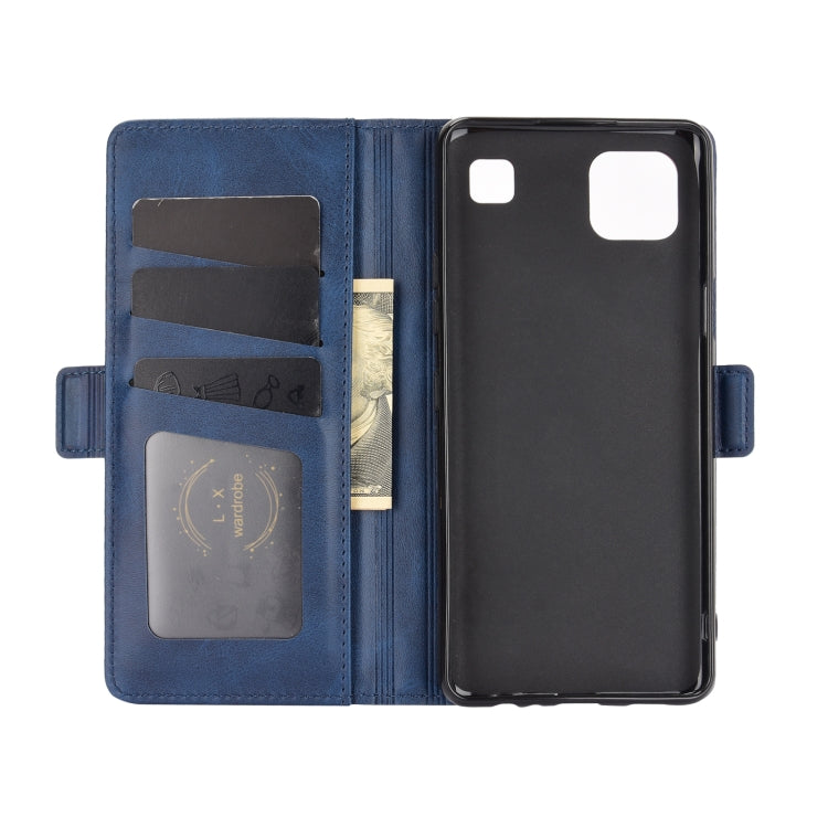 For LG K92 5G Dual-side Magnetic Buckle Horizontal Flip Leather Case with Holder & Card Slots & Wallet