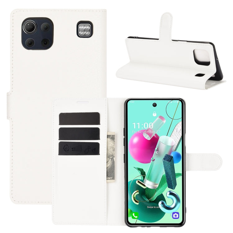 For LG K92 5G Litchi Texture Horizontal Flip Protective Case with Holder & Card Slots & Wallet