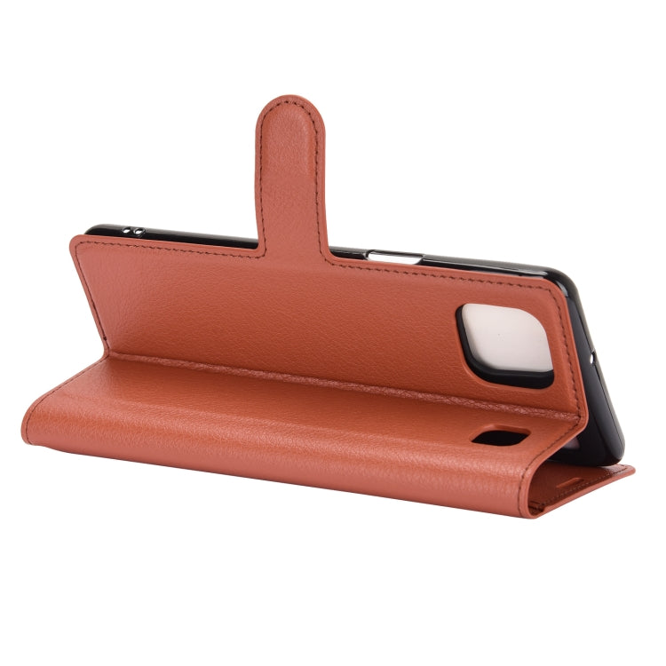 For LG K92 5G Litchi Texture Horizontal Flip Protective Case with Holder & Card Slots & Wallet