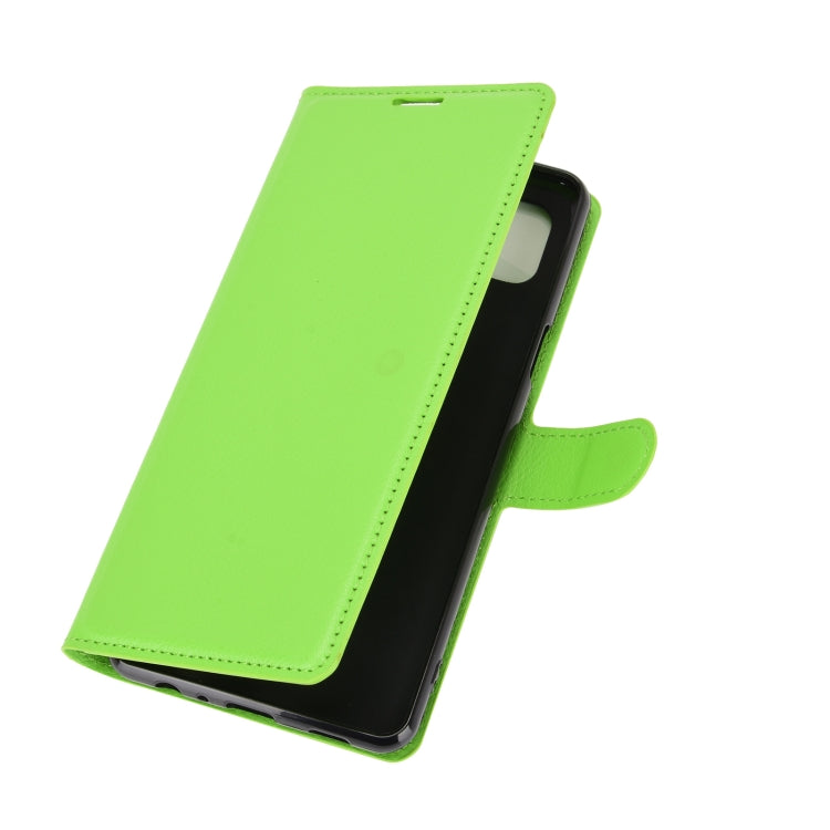 For LG K92 5G Litchi Texture Horizontal Flip Protective Case with Holder & Card Slots & Wallet