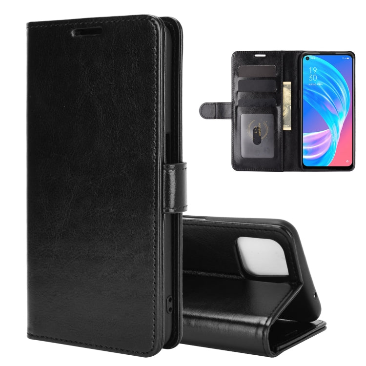 For OPPO A72 / A73 5G R64 Texture Single Horizontal Flip Protective Case with Holder & Card Slots & Wallet & Photo Frame